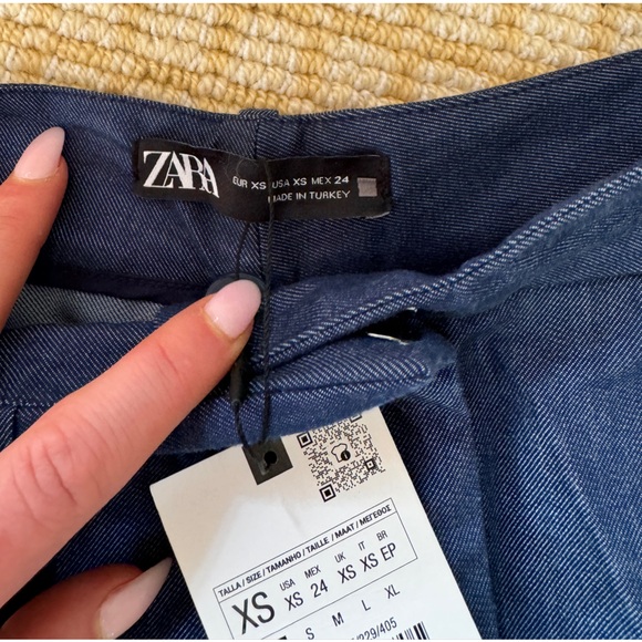 Cool girl Summer Denim - Baggy high waist Lightweight - size XS by Zara - *NWT👖 - Picture 4 of 8